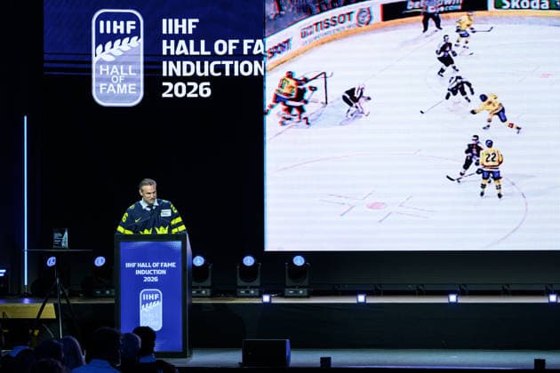 260531 Niklas Kronwall during the IIHF Hall of Fame Ceremony on May 31, 2026 in Zurich Photo Jesper Zerman BILDBYRAN kod JZ JZ0740 ishockey ice hockey iihf hall of fame ceremony ceremony bbeng  Copyright: JESPERxZERMAN BB260531JZ005