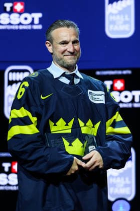 260531 Niklas Kronwall during the IIHF Hall of Fame Ceremony on May 31, 2026 in Zurich Photo Jesper Zerman BILDBYRAN kod JZ JZ0740 ishockey ice hockey iihf hall of fame ceremony ceremony bbeng  Copyright: JESPERxZERMAN BB260531JZ012