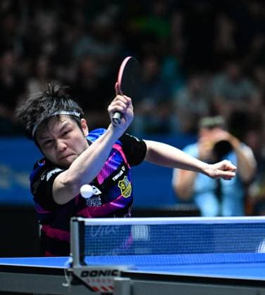 Olympic champion Fan Zhendong in the final of the TTBL Final Four in Frankfurt The Chinese Olympic champion Fan Zhendong from 1 FC Saarbrücken TT in action against Borussia Düsseldorf in the final of the TTBL Final Four in Frankfurt am Main at the Süwag Energie Arena on May 31, 2026 Frankfurt am Main Hessen Germany