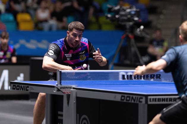 Patrick Franziska GER, 1 FC Saarbruecken TT during the final matches of the Liebherr TTBL Final4 Borussia Düsseldorf FC Saarbrücken Table Tennis at the Süwag Energie ARENA on May 31, 2026, in Frankfurt, Germany Copyright: JoaquimxFerreira