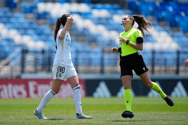 May 31, 2026, Valdebebas, Madrid, Spain: Caroline Weir of Real Madrid CF celebrates a goal during the Spanish Women League, Liga F, football match played between Real Madrid and Granada CF at Alfredo Di Stefano stadium on May 31, 2026 in Valdebebas, Madrid, Spain. Valdebebas Spain - ZUMAa181 20260531_zaa_a181_137 Copyright: xOscarxJ.xBarrosox