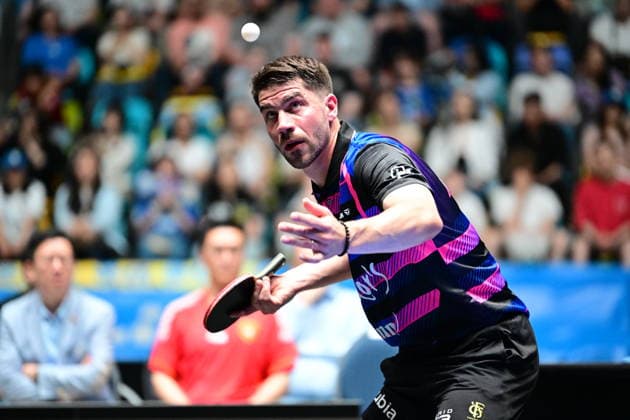 Patrick Franziska wins in the final of the TTBL Final Four in Frankfurt The German national player Patrick Franziska from 1 FC Saarbrücken TT wins against Antin Källberg in the final of the TTBL Final Four in Frankfurt am Main at the Süwag Energie Arena on May 31, 2026 Frankfurt am Main Hessen Germany