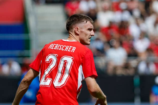 Michel Aebischer Switzerland,20 , Switzerland, Soccer, Friendly match, Switzerland vs Jordan, 31 05 2026, St Gallen Kybunpark Hessen Switzerland Copyright: xGrantxHubbsx