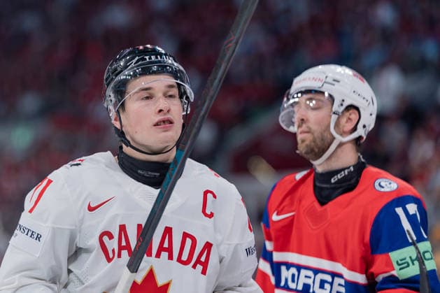 31 05 2026, Zurich, Swiss Life Arena, Ice Hockey World Championships Bornze Medal Game Canada Norway, 71 Macklin Celebrini Canada Zurich Swiss Life Arena Zurich Switzerland Copyright: xJustPictures.ch StefanxEmchx jp-de-StEm-DSC0037620260531