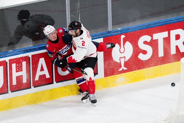 WINTER SPORTS - Ice hockey, Eishockey - IIHF World Championship, WM, Weltmeisterschaft - Bronze Medal - Canada vs. Norway Photo by IPA ABACAPRESS.COM85214595 - 2 DEMELO Dylan during IIHF World Championship - Bronze Medal - Canada vs Norway, Ice Hockey in Zurich, Switzerland, May 31 2026 Zurigo Switzerland  Copyright: xIPAxSport ABACAx