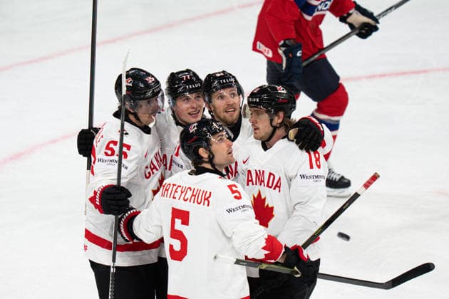 IPA85217462 - 2- 2 Goal by 18 THOMAS Robert scored for Canada (Assisted by 90 O REILLY Ryan and 71 CELEBRINI Macklin) during IIHF World Championship, WM, Weltmeisterschaft - Bronze Medal - Canada vs Norway, Ice hockey, Eishockey in Zurich, Switzerland, May 31 2026  Copyright: xAndreaxRe IPAxSportx xx 85217462