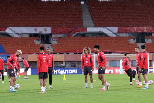 SOCCER - AUT vs TUN, test match VIENNA,AUSTRIA,31.MAY.26 - SOCCER - OEFB international test match, Austria vs Tunisia, preview, training team TUN. Image shows the team of TUN.  GEPAxpictures xArminxRauthner
