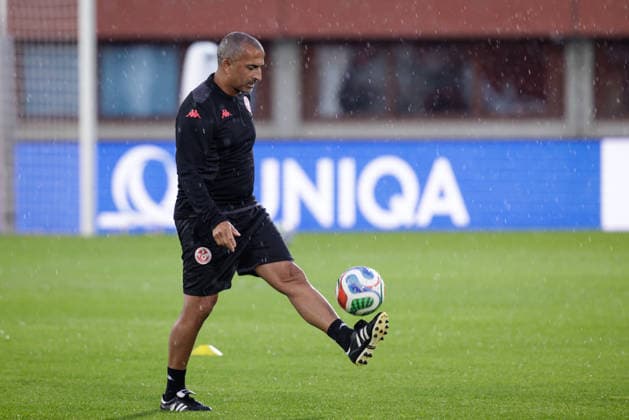 SOCCER - AUT vs TUN, test match VIENNA,AUSTRIA,31.MAY.26 - SOCCER - OEFB international test match, Austria vs Tunisia, preview, training team TUN. Image shows head coach Sabri Lamouchi (TUN).  GEPAxpictures xArminxRauthner