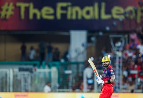 IPL 2026 Final, RCB vs GT Ahmedabad, May 31 (ANI): Royal Challengers Bengaluru s Virat Kohli enters the ground to open for the Indian Premier League 2026 Final match against Gujarat Titans at Narendra Modi Stadium, in Ahmedabad on Sunday. Ahmedabad Gujarat India Copyright: xANIx ANI_20260531419
