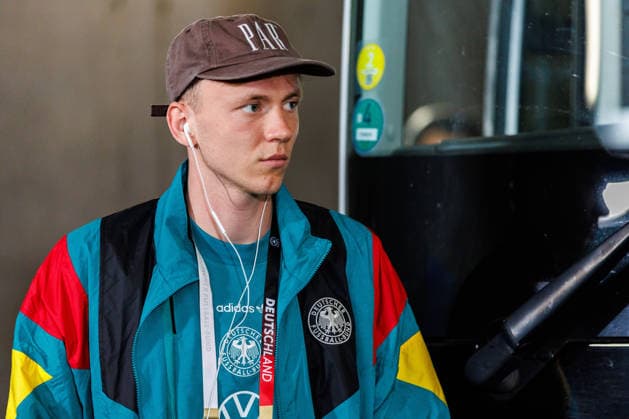 MAINZ, GERMANY - MAY 31: during the International Friendly, Länderspiel, Nationalmannschaft Germany vs. Finland at MEWA Arena on May 31, 2026 in Mainz, Germany. Maximilian Beier (Germany, 14) Rhineland-Palatinate Germany Copyright: xStephanxHahnex