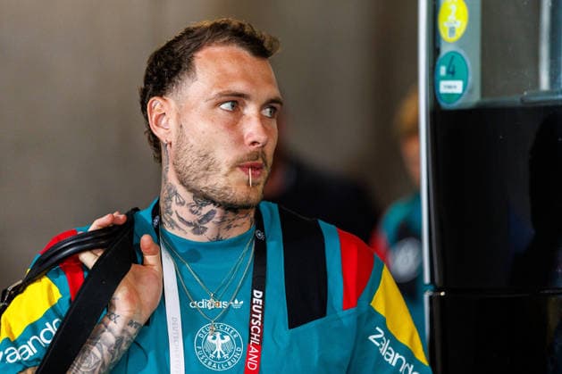MAINZ, GERMANY - MAY 31: during the International Friendly, Länderspiel, Nationalmannschaft Germany vs. Finland at MEWA Arena on May 31, 2026 in Mainz, Germany. David Raum (Germany, 22) Rhineland-Palatinate Germany Copyright: xStephanxHahnex