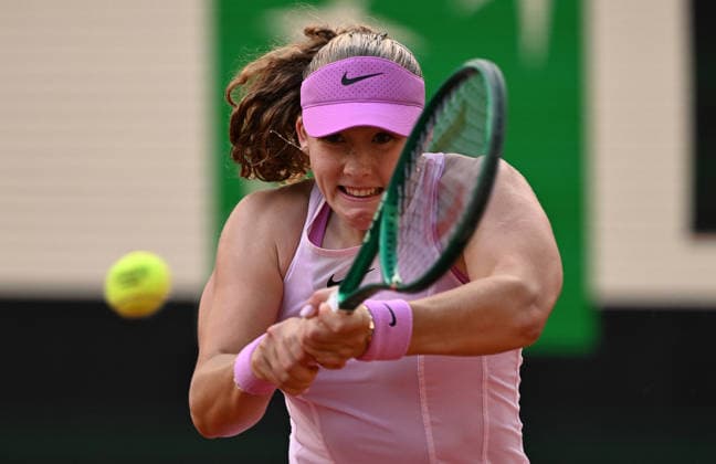 2026 French Open, Roland-Garros - Day 8 PARIS, FRANCE - MAY 31: Mirra Andreeva in action against Jil Teichmann (not seen) of Switzerland during their Women s Singles fourth round match on Day Eight of the 2026 French Open tennis tournament at the Roland-Garros Complex in Paris on May 31, 2026. Burak Akbulut Anadolu Paris France. Editorial use only. Please get in touch for any other usage.  Copyright: x2026xAnadoluxBurakxAkbulutx