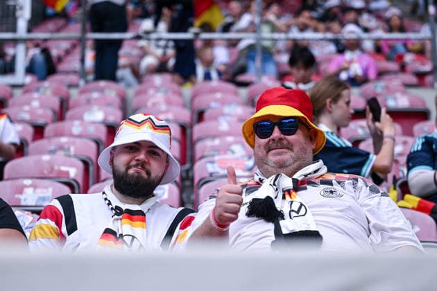 31 05 2026, Football friendly international match 3 match day, Germany Finland, in the Mewa Arena Mainz, Fans national team,