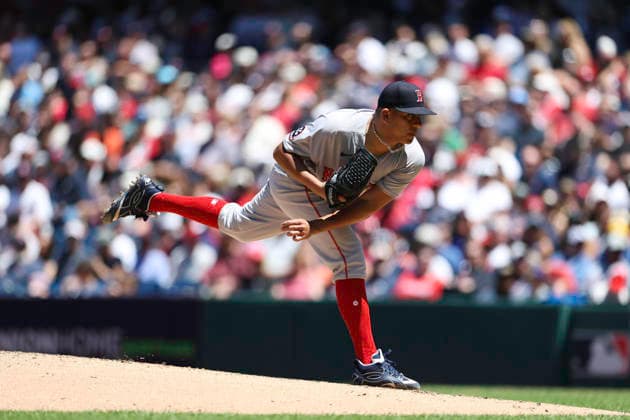 MLB, Baseball Herren, USA 2026: Red Sox Vs Guardians MAY 31 May 31, 2026: Boston Red Sox pitcher Ranger Suarez (55) throws a pitch during the third inning of the Major League Baseball game between the Boston Red Sox and Cleveland Guardians at Progressive Field in Cleveland, Ohio. Brian Fisher CSM (Credit Image: Â Brian Fisher Cal Media) Cleveland Ohio United States of America EDITORIAL USE ONLY Copyright: xx ZUMA-20260531_zma_c04_088.jpg BrianxFisherx csmphotothree492322