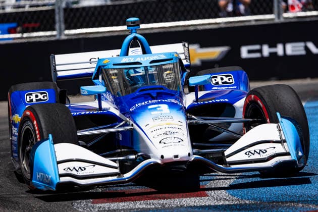 AUTO - IndyCar, Indy Car, IRL, USA - DETROIT GRAND PRIX 2026 03 MCLAUGHLIN Scott (nzl), Team Penske, Dallara DW12 - Chevrolet, action during the Chevrolet Detroit Grand Prix, 8th round of the 2026 NTT IndyCar Series, on the Streets of Detroit, from May 29 to 31, 2026 in Detroit, Michigan, United States of America - DetroitUnited States  Copyright: xJULIENxDELFOSSEx