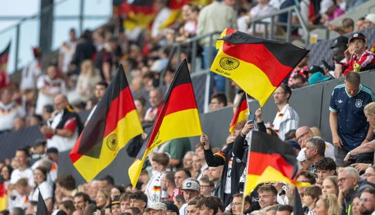 Football, men, 2025 2025 season, international match in Mainz, Germany Finland, German fans, 31 05 2026, Copyright: xMatthiasxKochx