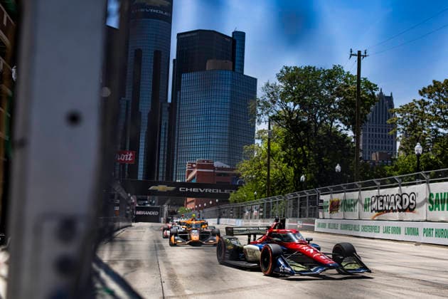 AUTO - IndyCar, Indy Car, IRL, USA - DETROIT GRAND PRIX 2026 77 ROBB Sting Ray (usa), Juncos Hollinger Racing, Dallara DW12 - Chevrolet, action during the Chevrolet Detroit Grand Prix, 8th round of the 2026 NTT IndyCar Series, on the Streets of Detroit, from May 29 to 31, 2026 in Detroit, Michigan, United States of America - DetroitUnited States  Copyright: xJULIENxDELFOSSEx