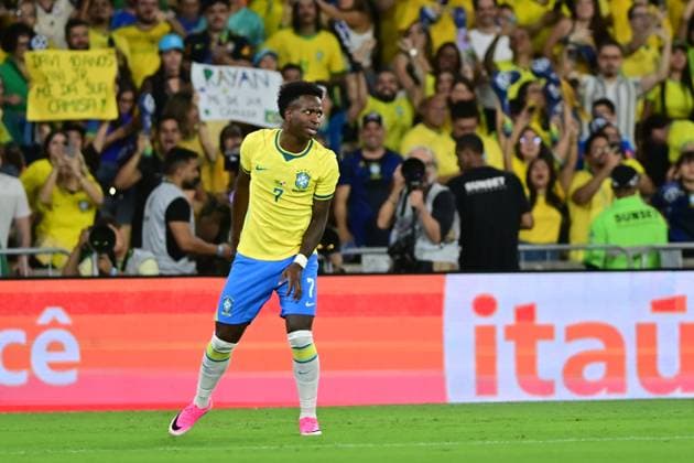 MARACANA Rio de Janeiro (RJ), 05 31 2026 - FRIENDLY MATCH BRAZIL X PANAMA - Goal by Brazilian player Vinicius Junior during a friendly match between BRAZIL X PANAMA, held at the Maracana stadium in Rio de Janeiro, on Sunday night, May 31. The Brazilian national team, Nationalteam is preparing for the 2026 FIFA World Cup, WM, Weltmeisterschaft, Fussball (Photo: Eduardo Carmim Photo Premium SPP) 30930 (Eduardo Carmim SPP) Copyright: xEduardoxCarmimx xSPPx spp-en-EdCa-amistoso_brasil_panama_487983