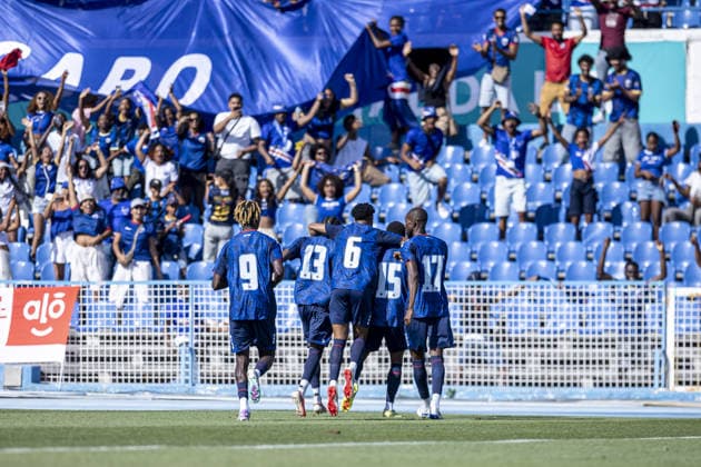 Laros Duarte of Cabo Verde celebrates after scoring team s second goal during the International Friendly, Länderspiel, Nationalmannschaft match between Cabo Verde vs Serbia at Estádio do Restelo on May 31st,2026 (Photo by Joao Bravo Sports Press Photo) Copyright: xJoaoxBravo SportsxPressxPhotox Sportspressphoto_SPR158421