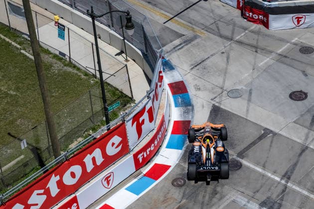 May 31, 2026, Detroit, Michigan, USA: IndyCar, Indy Car, IRL, USA SERIES driver, ROMAIN GROSJEAN (18) (CHE) of Geneva, Switzerland, races through the turns during the Detroit Grand Prix at the Streets of Detroit in DETROIT Michigan. INDYCAR SERIES: May 31, 2026: Detroit Grand Prix: Romain Grosjean  - ZUMAa161 20260531_aaa_a161_020 Copyright: xDavidxDahl GMGx