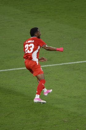 RIO DE JANEIRO, BRAZIL - MAY 31: Murillo of Panama celebrates after scoring the team s first goal during the International Friendly, Länderspiel, Nationalmannschaft match between Brazil and Panama at Maracana Stadium on May 31, 2026 in Rio de Janeiro, Brazil (Photo by Alexandre Neto Sports Press Photo SPP) Copyright: xSportsxPressxPhotox Sportspressphoto_SPR158546