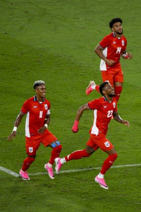 RIO DE JANEIRO, BRAZIL - MAY 31: Murillo of Panama celebrates after scoring the team s first goal during the International Friendly, Länderspiel, Nationalmannschaft match between Brazil and Panama at Maracana Stadium on May 31, 2026 in Rio de Janeiro, Brazil (Photo by Alexandre Neto Sports Press Photo SPP) Copyright: xSportsxPressxPhotox Sportspressphoto_SPR158549