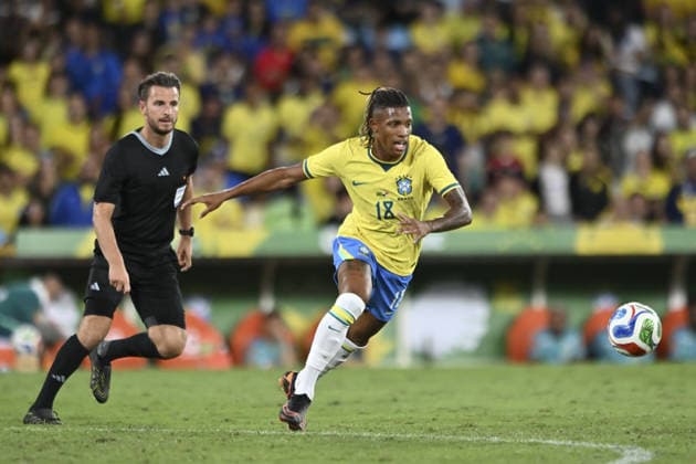 RIO DE JANEIRO, BRAZIL - MAY 31: Danilo Santos of Brazil chases the ball during the International Friendly, Länderspiel, Nationalmannschaft match between Brazil and Panama at Maracana Stadium on May 31, 2026 in Rio de Janeiro, Brazil (Photo by Nayra Halm Sports Press Photo SPP) Copyright: xSportsxPressxPhotox Sportspressphoto_SPR158579