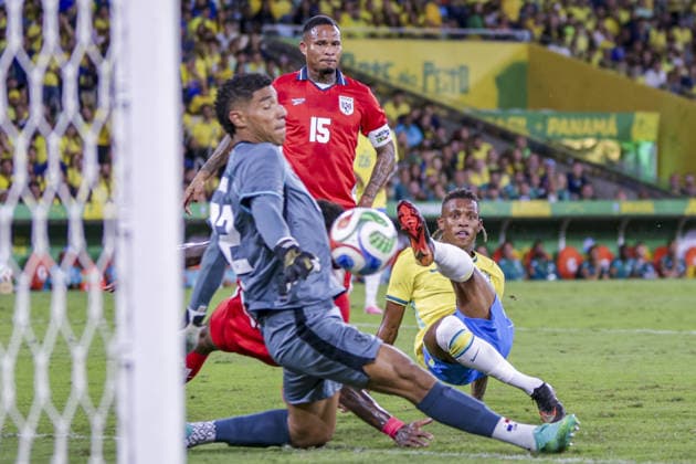 RIO DE JANEIRO, BRAZIL - MAY 31: Danilo Santos scores a goal during an International Friendly, Länderspiel, Nationalmannschaft match between Brazil and Panama at Estádio Jornalista Mário Filho (Maracanã) on May 31, 2026 in Rio de Janeiro, Brazil. (Photo by Natalia Leal Sports Press Photo) Copyright: xx Sportspressphoto_SPR158706