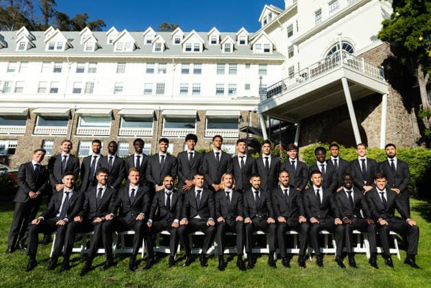 Australian Socceroos squad acouncement press conference, PK, Pressekonferenz head of the 2026 FIFA World Cup, WM, Weltmeisterschaft, Fussball The entire Socceroos team poses for a photo following Australia™s 26-player FIFA World Cup squad announcement, at the Claremont Hotel in Berkeley, California, USA, 31 May 2026. BERKELEY CALIFORNIA United States  Copyright: xMANUELxORBEGOZOx