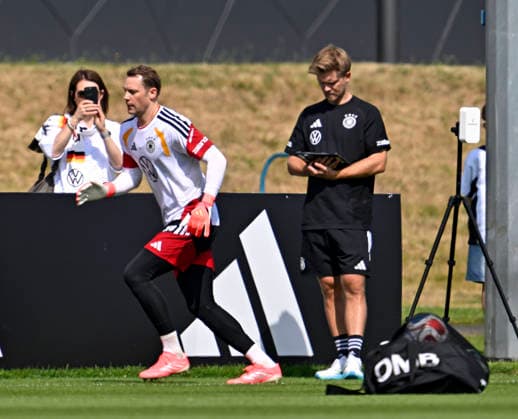 01 06 2026, Football, DFB national team Germany, last training session before departure to the USA for the 2026 World Cup, at the DFB Campus in Frankfurt am Main Goalkeeper Manuel Neuer Germany