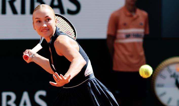 TENNIS - French Open 2026 PARIS,FRANCE,01.JUN.26 - TENNIS - WTA, Tennis Damen Tour, French Open, Roland Garros, Grand Slam. Image shows Anastasia Potapova (AUT).  GEPAxpictures xMatthiasxHauer