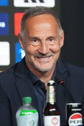Coach Adi Hütter Eintracht Frankfurt at his introductory press conference Frankfurt 01 06 2026 Eintracht Frankfurt introduces Adi Hütter as new coach, professional camp Eintracht