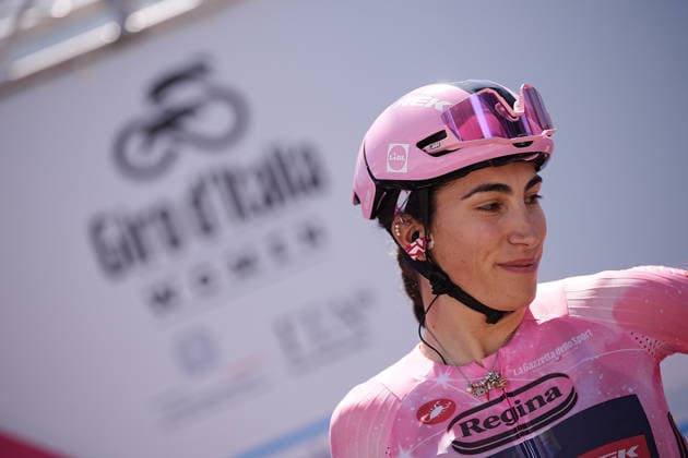 Italy™s Elisa Balsamo of Lidl - Trek™s pink jersey during Stage 3 of the Giro d™Italia Women, from Bibione to Buja, Italy, Monday, June 1, 2026  Copyright: xx