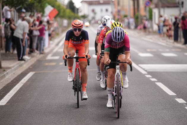 The pack rides during Stage 3 of the Giro d™Italia Women, from Bibione to Buja, Italy, Monday, June 1, 2026  Copyright: xMarcoxAlpozzi LaPressex