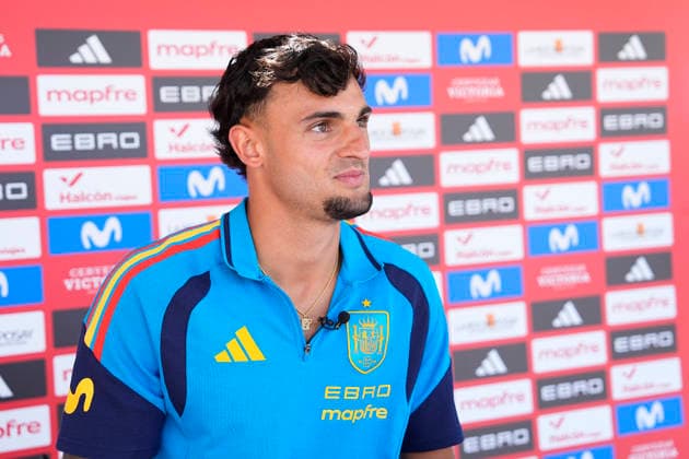 June 1, 2026, Las Rozas, Madrid, Spain: Marc Pubill attends during the Spain Team Media Day ahead the FIFA World Cup, WM, Weltmeisterschaft, Fussball 2026 at Ciudad del Futbol on June 01, 2026 in Las Rozas, Madrid, Spain. Las Rozas Spain - ZUMAa181 20260601_zaa_a181_029 Copyright: xTabitaxAnghelx