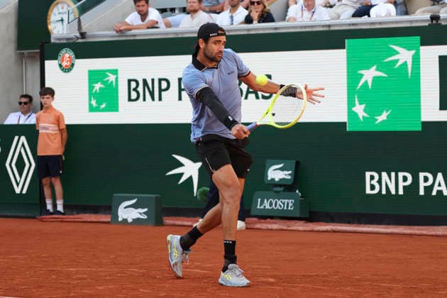 TENNIS : Roland Garros 2026 - 01 06 2026 Juan Manuel Cerundolo (ARG) Vs Matteo Berrettini (ITA) ParisFrance  Copyright: xMichaelxBaucherx
