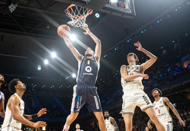 Malte Delow Alba Berlin, 6 beim Zug zum Korb 01 06 2026, Alba Berlin vs Bamberg Baskets, Basketball, BBL, Max Schmeling Halle, Berlin DFL regulations prohibit any use of photographs as image sequences and or quasi video Copyright: HMBxMedia xFinnxWeidmann