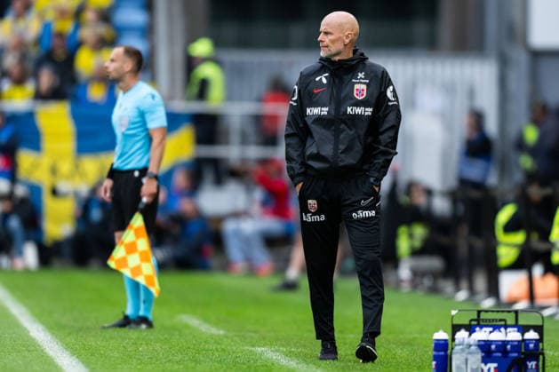 260601 Head coach Stale Solbakken of Norway during the international friendly football match between Norway and Sweden on June 1, 2026 in Oslo Photo Marius Simensen BILDBYRAN COP 238 JM0820 bbeng fotboll football soccer fotball träningslandskamp privatlandskamp landskamp international friendly norge norway sverige sweden sverige a  Copyright: MARIUSxSIMENSEN BB260601BB788