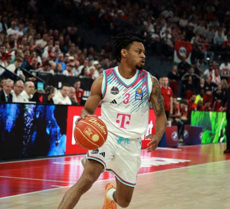 Zachary COOKS Bonn , Mens Basketball Bundesliga, 2025 26, play off semi-final, second game, FC Bayern Muenchen Basketball vs Telekom Baskets Bonn, SAP Garden3, 01 06 26 Copyright: WolfgangxFehrmann