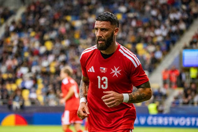 Slovakia v Malta - International Friendly, Länderspiel, Nationalmannschaft Match Enrico Pepe of Malta in action during the international friendly match between Slovakia and Malta at MOL Arena in Dunajska Streda, Slovakia, on June 1, 2026. Dunajska Streda Slovakia  Copyright: xMatejxSaganx originalFilename:sagan-slovakia260601_npfqu.jpg