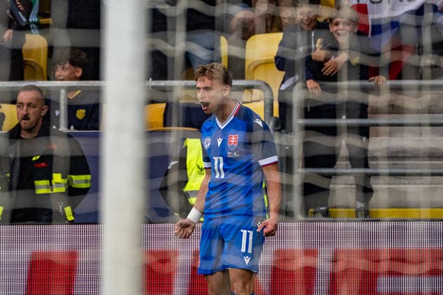Slovakia v Malta - International Friendly, Länderspiel, Nationalmannschaft Match Roland Galcik of Slovakia celebrates a winning goal during the international friendly match between Slovakia and Malta at MOL Arena in Dunajska Streda, Slovakia, on June 1, 2026. Dunajska Streda Slovakia  Copyright: xMatejxSaganx originalFilename:sagan-slovakia260601_np8x4.jpg