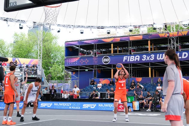 June 1, 2026, Warsaw, Masovian Voivodeship, Poland: NetherlandsÃ¢â‚¬â ¢ JAN DRIESSEN (4) takes a free throw during a FIBA 3x3 Basketball World Cup menÃ¢â‚¬â ¢s Pool C game between Netherlands and New Zealand in Warsaw, Poland. Warsaw Poland - ZUMAk204 20260601_zip_k204_034 Copyright: xRomanxKozielx