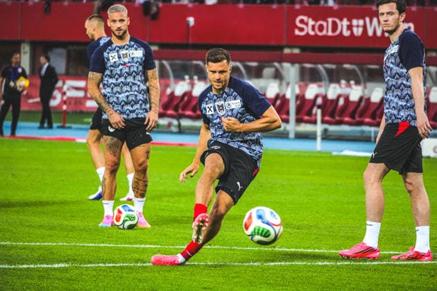 Football Austria, National Team, International Friendly, Friendly International Match, FIFA UEFA World Cup Preparation ÖFB Austria vs Tunisia Tunisienne FTF Ernst Happel Stadion Vienna, Austria Christoph Baumgartner Austria, 19 Copyright: xLukasxBierederx