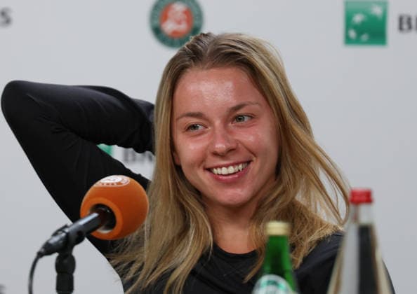 June 1, 2026, Paris, Ile De France, France: MAJA CHWALINSKA of Poland during press conference, PK, Pressekonferenz after the match against D. Parry of France in the fourth round of tennis tournament Roland Garros, Paris, France. Chwalinska won 6:3, 6:2. Paris France - ZUMAc278 20260601_zsp_c278_034 Copyright: xMarcinxCholewinskix