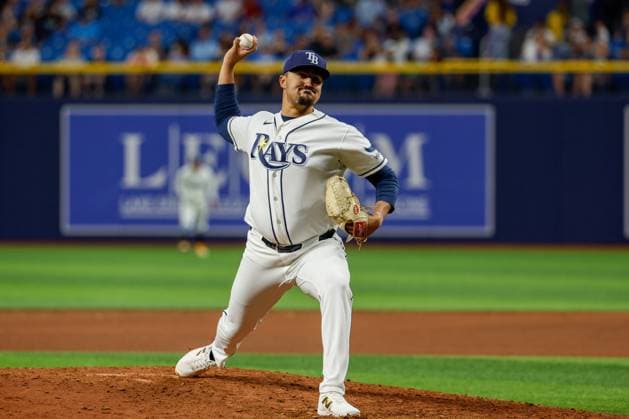 June 1, 2026, St. Petersburg, Florida, USA: Tampa Bay Rays pitcher Trevor Martin (70) pitches to Detroit Tigers catcher Dillon Dingler (13) during the fifth inning at Tropicana Field on Monday, June 1, 2026, in St. Petersburg. Florida News - June 1, 2026  - ZUMAs70_ 20260601_zan_s70_059 Copyright: xJeffereexWoox