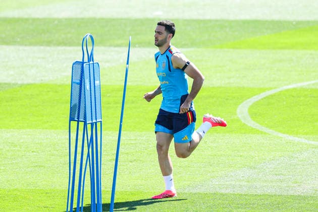 June 3, 2026, Las Rozas, Madrid, Spain: Mikel Merino during a training session of Spain National Football Team ahead the FIFA World Cup, WM, Weltmeisterschaft, Fussball 2026 at Ciudad del Futbol on June 03, 2026 in Las Rozas, Madrid, Spain. Spain Team Training Session - FIFA World Cup 2026 - ZUMAa181 20260603_zaa_a181_006 Copyright: xIrinaxR.xHipolitox