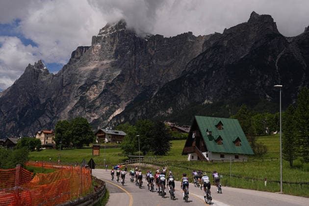 The race during Stage 5 of the Giro d™Italia Women, from Longarone to Santo Stefano di Cadore, Italy, Wednesday, June 3, 2026  Copyright: xMarcoxAlpozzi LaPressex