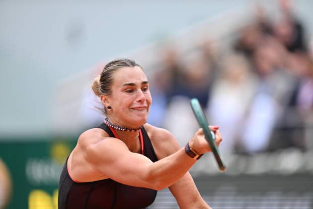2026 French Open, Roland-Garros - Day 11 PARIS, FRANCE - JUNE 3: Aryna Sabalenka in action against Diana Shnaider during their women s singles quarter-final match on the eleventh day of the French Open at Roland Garros in Paris, France, on June 3, 2026. Mustafa Yalcin Anadolu Paris France. Editorial use only. Please get in touch for any other usage.  Copyright: x2026xAnadoluxMustafaxYalcinx