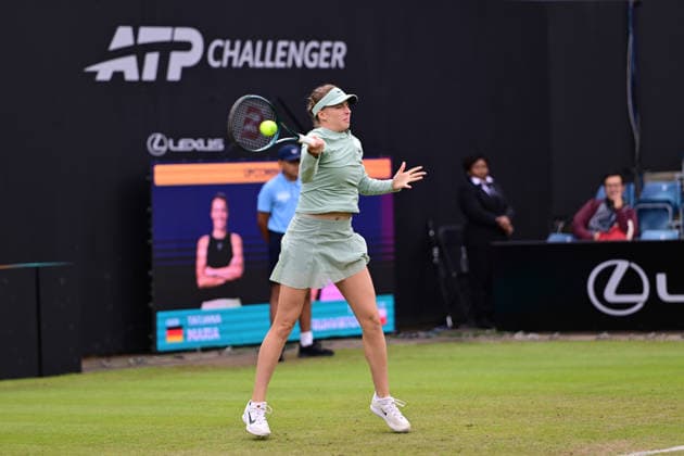 Tennis Lexus Birmingham Open Linda Fruhvirtova of the Czech republic returns during the Lexus Birmingham Open WTA125 ATP, Tennis Herren Challenger tennis at Edgbaston Priory Club, Birmingham, UK on 3 June 2026. Birmingham Edgbaston Priory Club West Midlands UK Editorial use only , Copyright: xDennisxGoodwinx PSI-24320-0034