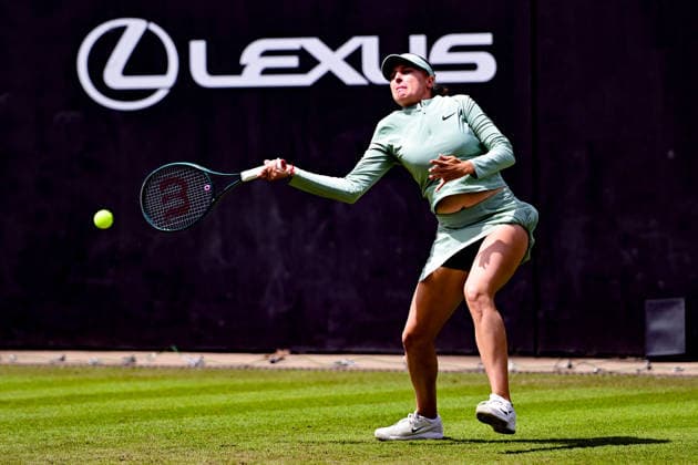 Tennis Lexus Birmingham Open Linda Fruhvirtova of the Czech republic returns during the Lexus Birmingham Open WTA125 ATP, Tennis Herren Challenger tennis at Edgbaston Priory Club, Birmingham, UK on 3 June 2026. Birmingham Edgbaston Priory Club West Midlands UK Editorial use only , Copyright: xDennisxGoodwinx PSI-24320-0031